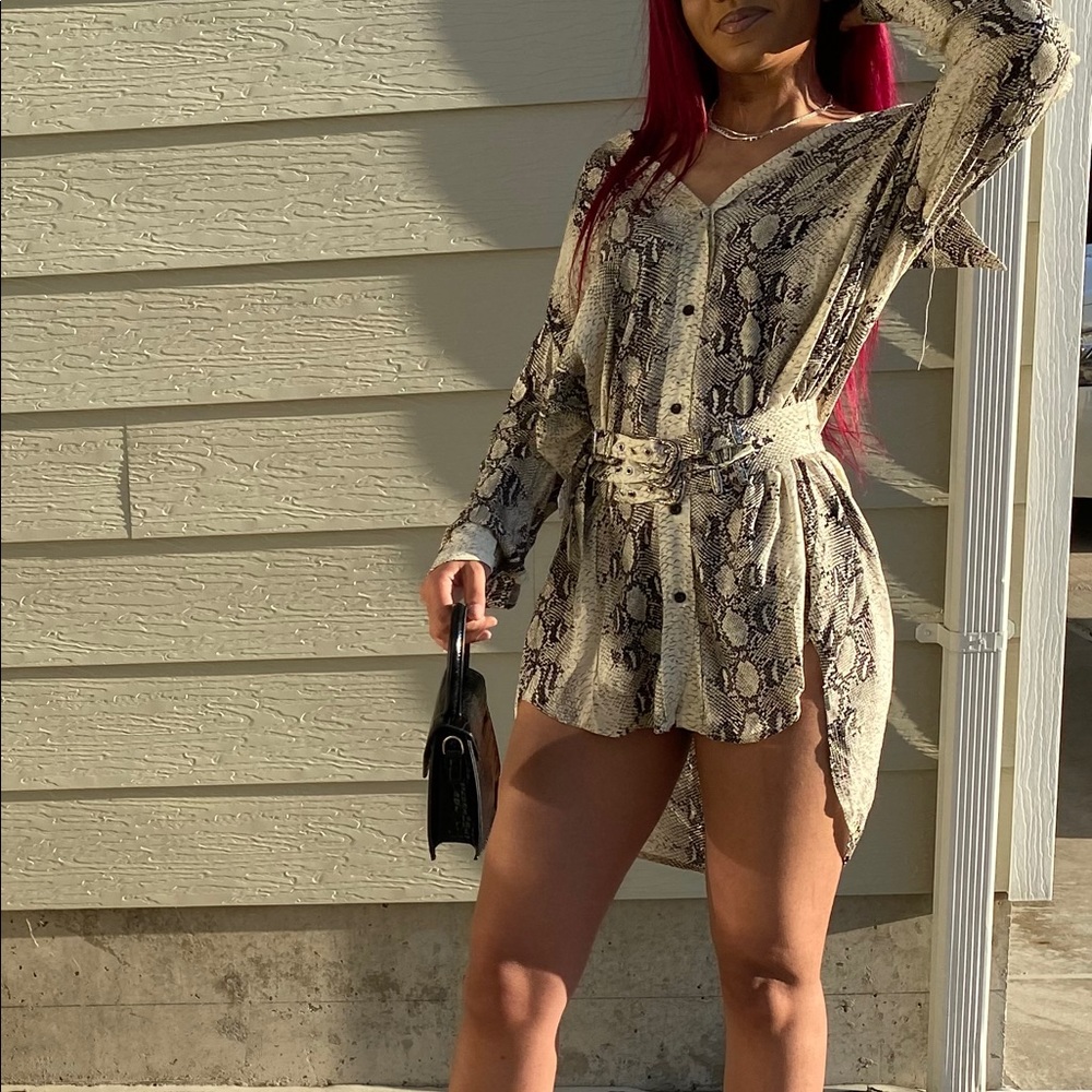 Button down shirt dress